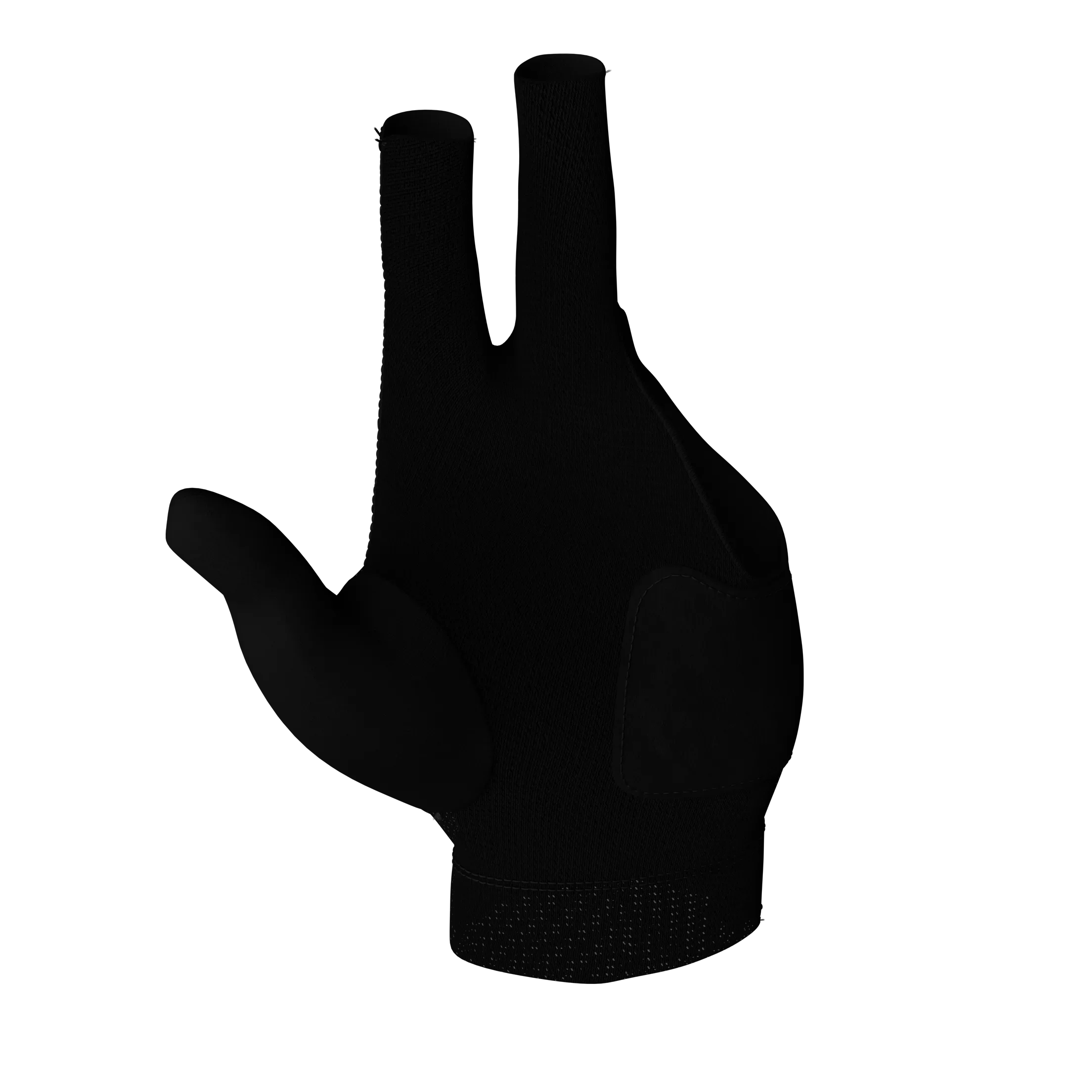 Black Closed Thumb Predator Second Skin Billiard Glove Left Hand Palm View
