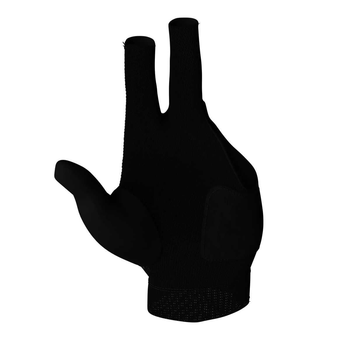 Black Closed Thumb Predator Second Skin Billiard Glove Left Hand Palm View