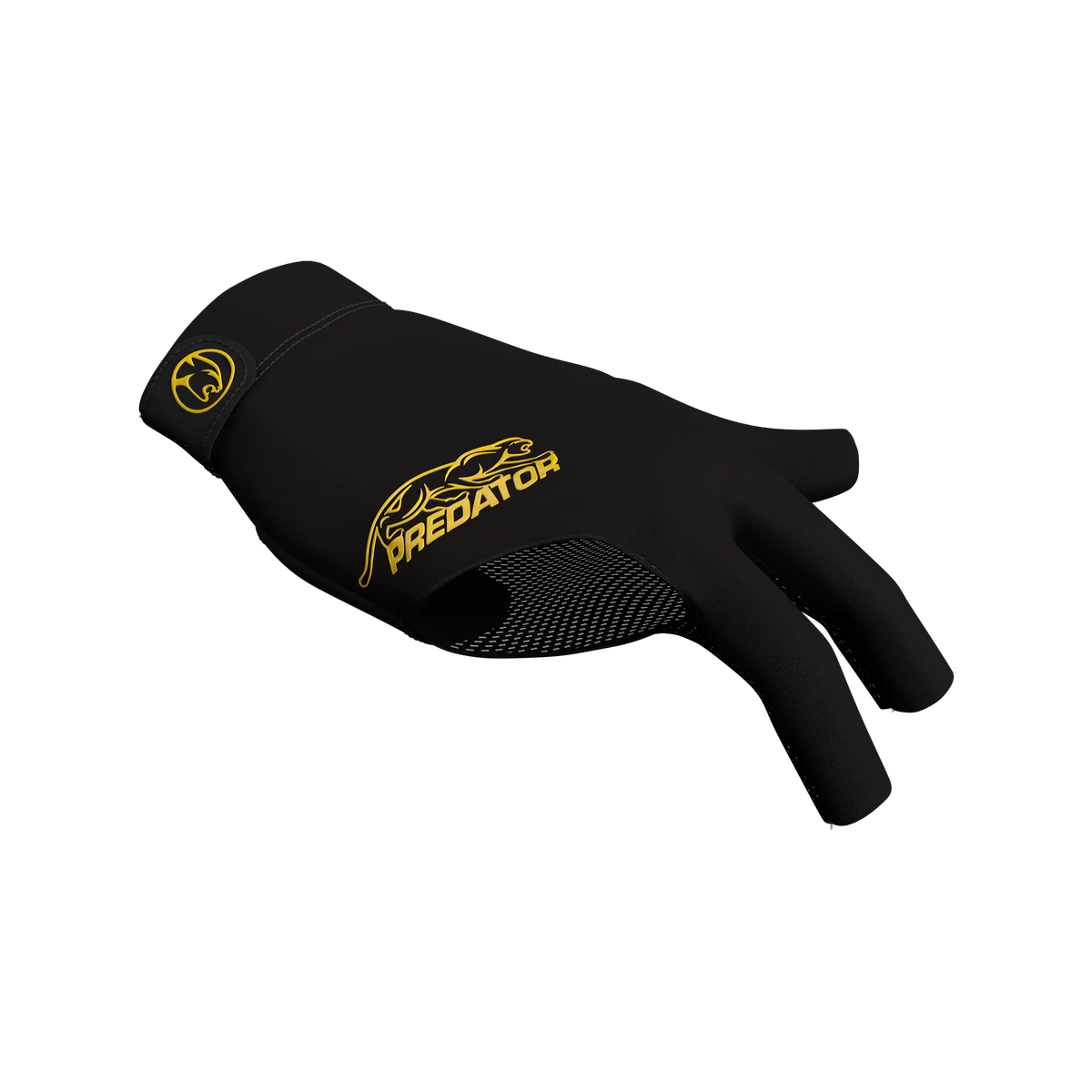 Black and Yellow Predator Second Skin Billiard Glove Right Hand