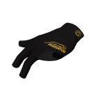 Black glove with yellow Predator branding with yellow cat icon