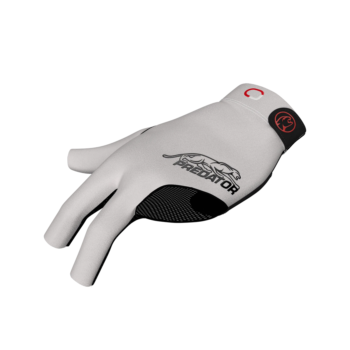 White glove with black Predator branding and red cat icon