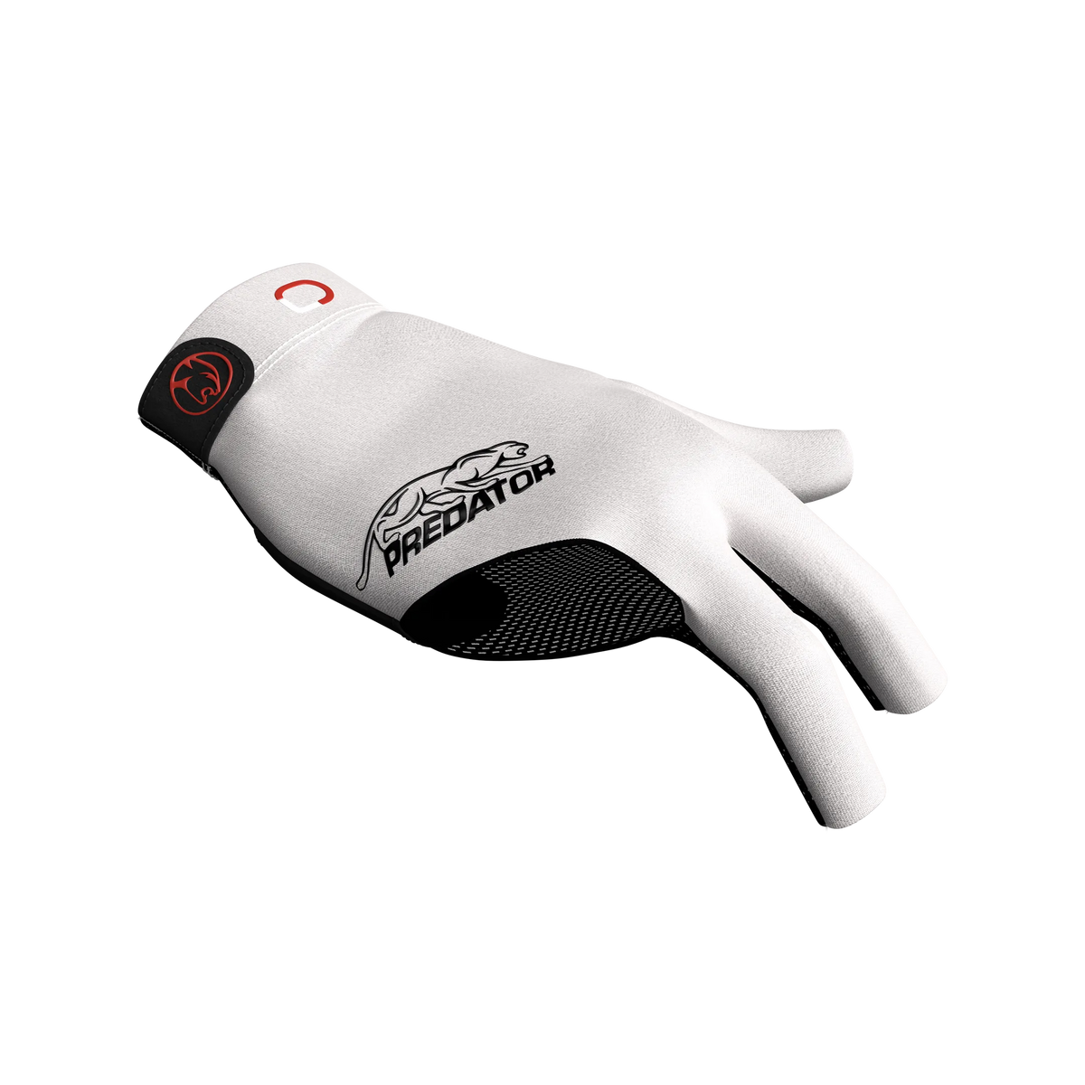 White glove with black Predator branding and red cat icon for right hand