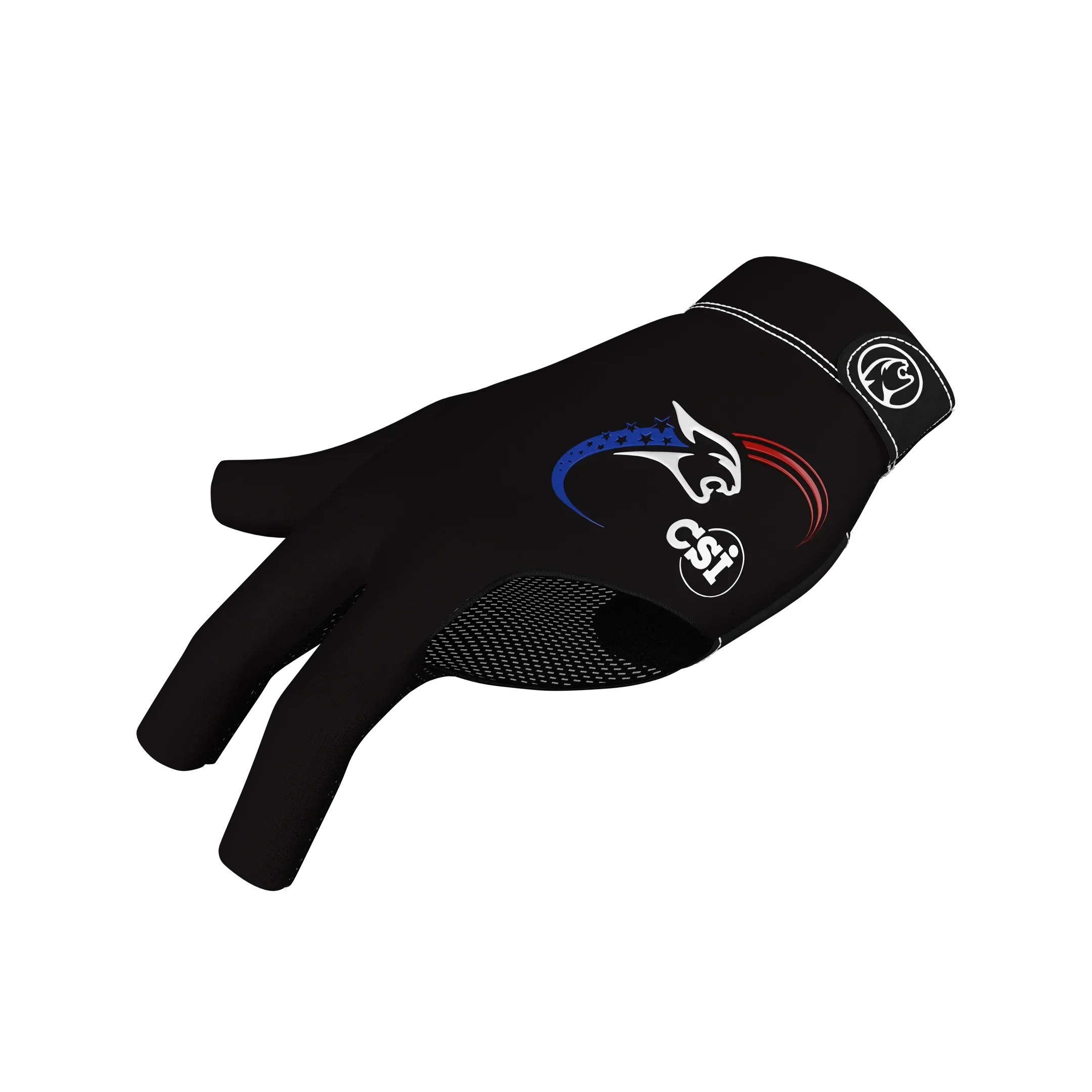 Black glove with a CSI branding