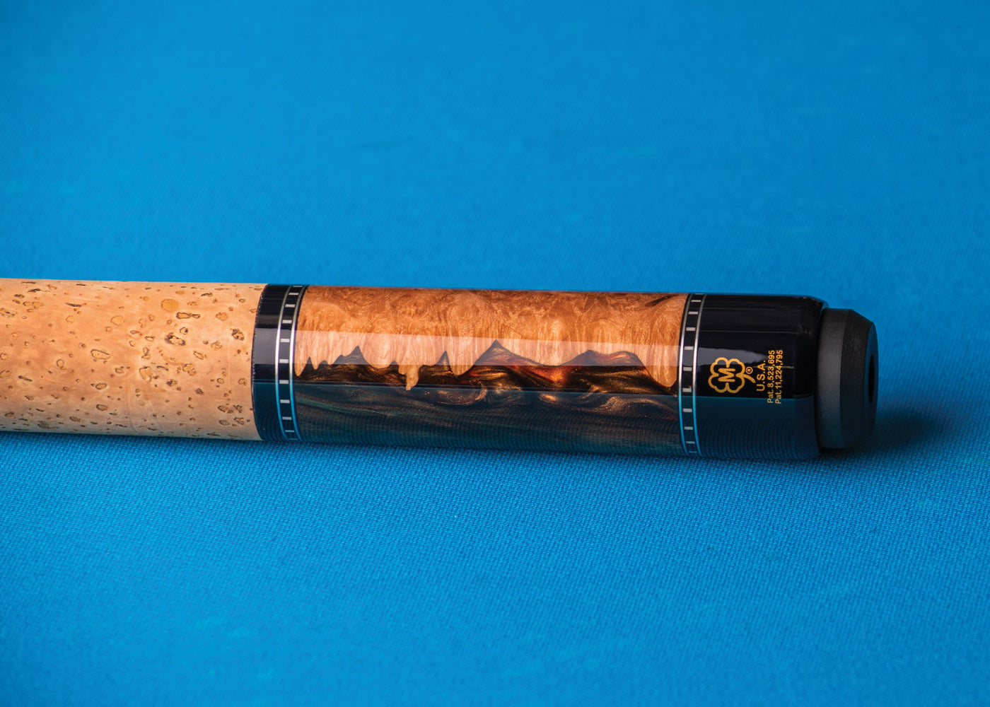 McDermott H1351 Pool Cue Butt on a Billiard Table