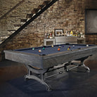 Brunswick Birmingham 9Ft Charcoal Pool Table In a Room