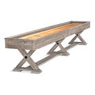 Brunswick Brixton 14 ft Shuffleboard Driftwood and X-Frame Legs