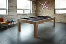 Sanibel 7ft Rustic Dark Brown 7ft Pool Table In a Room