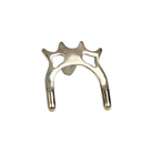 Silver-Coloured Metal Bridge Head with Notched Top and Two Legs