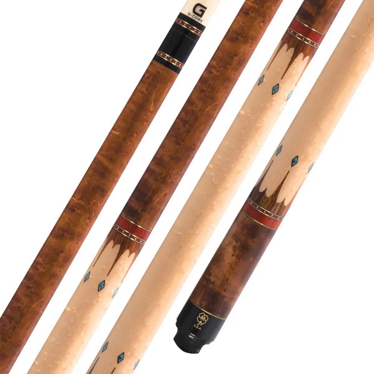 McDermott G407 Birdseye Maple Pool Cue Forearm and Butt