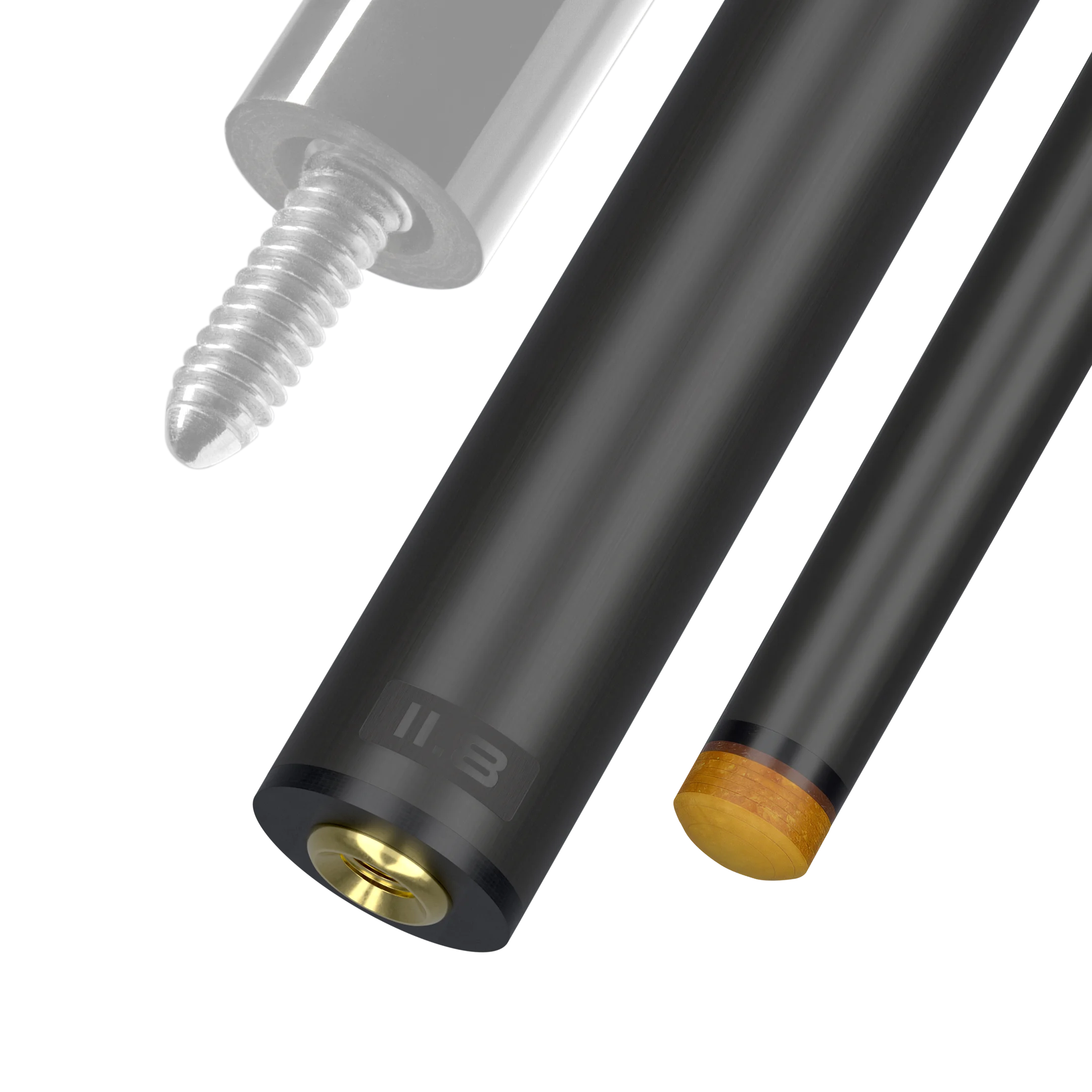 11.8 mm 5/16x14 Joint Black Vault Plate REVO Carbon Fiber Pool Shaft