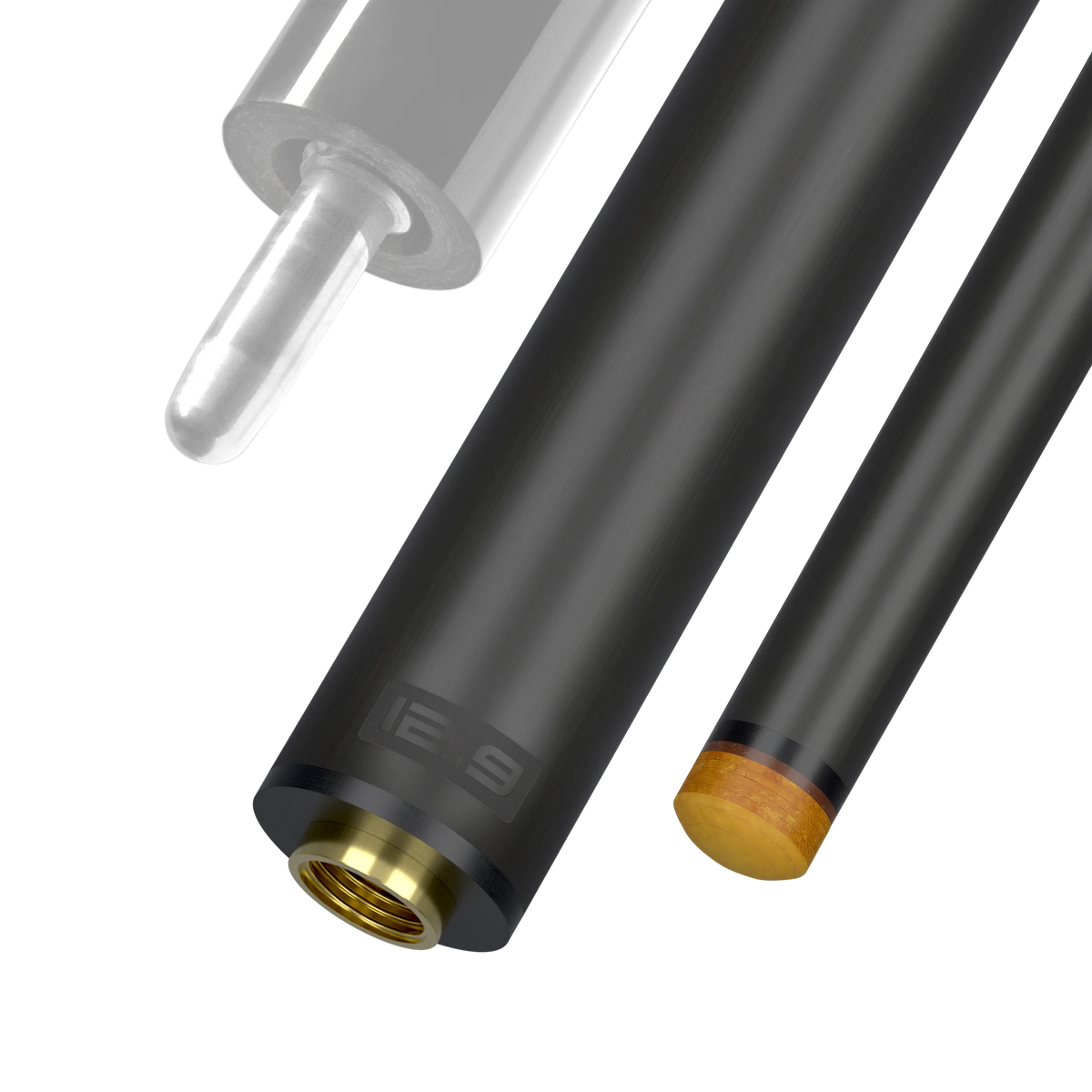 12.9 mm Uni-Loc Joint Black Vault Plate REVO Carbon Fiber Pool Shaft